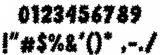 Dirtys Font Alte caractere