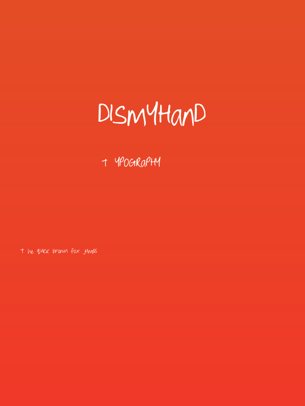 DisMyHand Poster