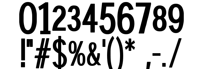 DisProp-Bold Font OTHER CHARS