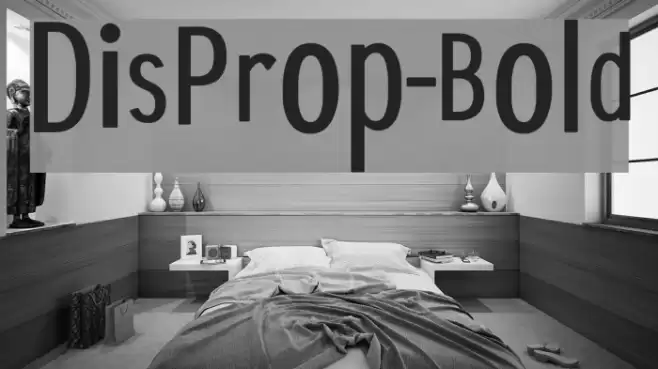 DisProp-Bold Font examples