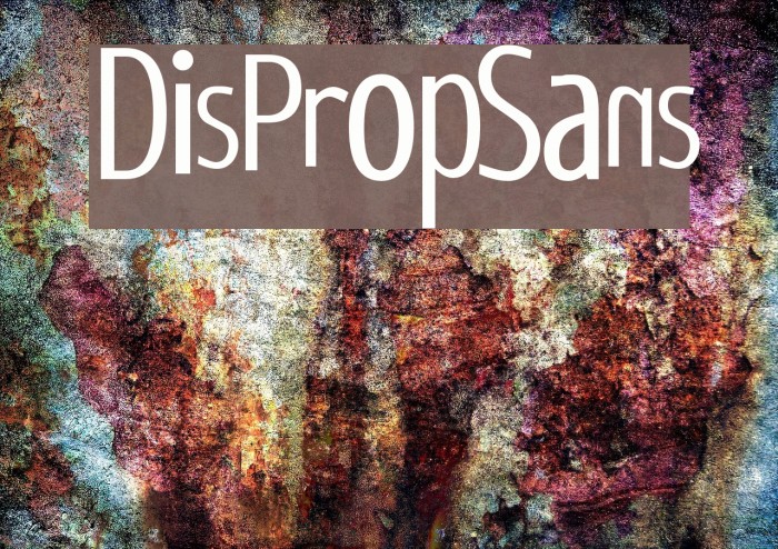 DisPropSans Font examples