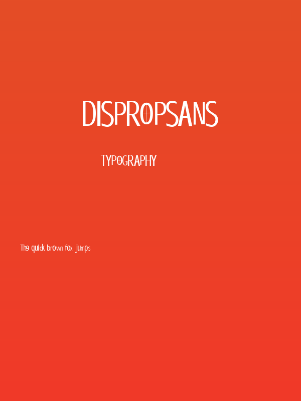 DisPropSans Poster