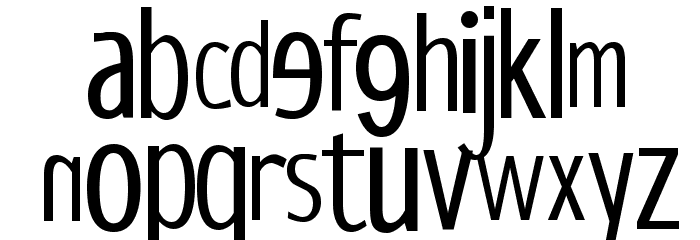 DisPropSans Font LOWERCASE
