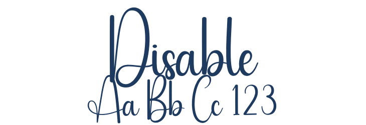 Disable Font Preview
