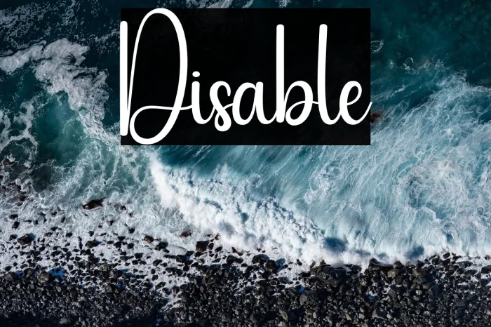 Disable Example 1