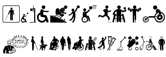 Disabled Icons Font OTHER CHARS