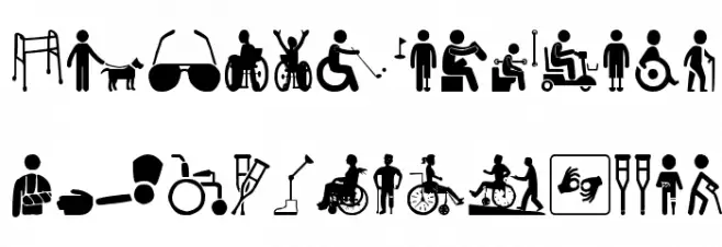 Disabled Icons Caratteri MAIUSCOLE