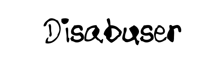 Disabuser  font caratteri gratis