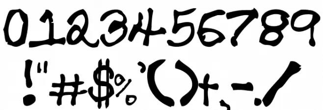 Disabuser Font OTHER CHARS