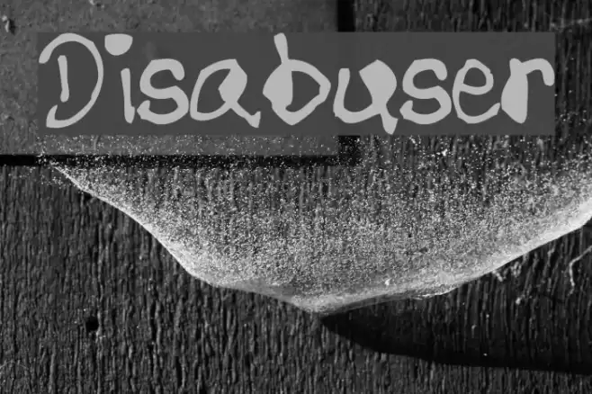 Disabuser Font examples