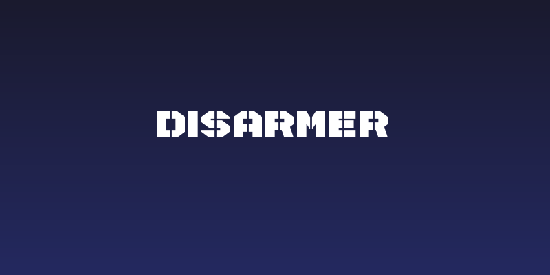 Disarmer Social Header