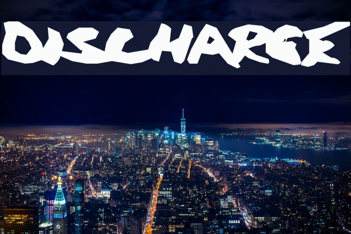 Discharge Font examples