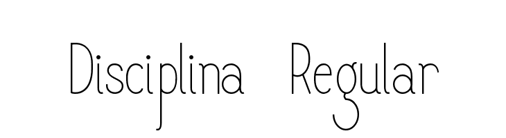 Disciplina-Regular फ़ॉन्ट