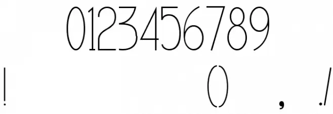 Disciplina-Regular Font OTHER CHARS