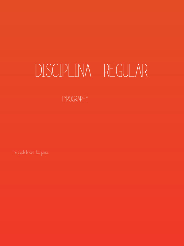 Disciplina-Regular Poster