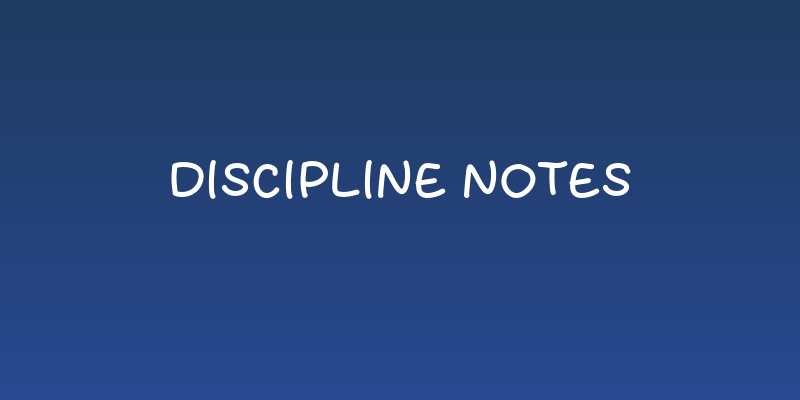 Discipline Notes Social Header