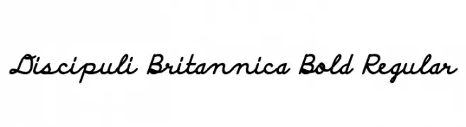 Discipuli Britannica Bold Regular  Descarca Fonturi Gratis