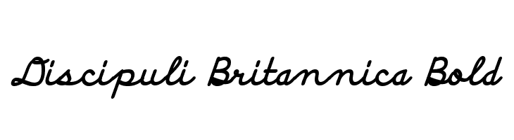 Discipuli Britannica Bold  font caratteri gratis