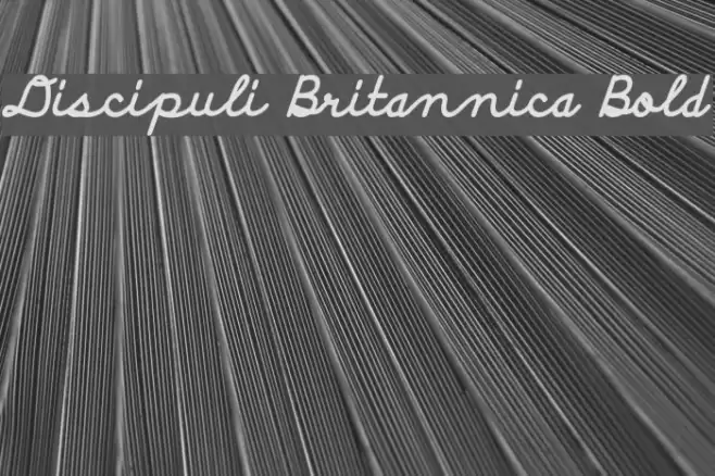 Discipuli Britannica Bold Font examples