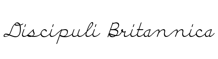 Discipuli Britannica  Frei Schriftart Herunterladen