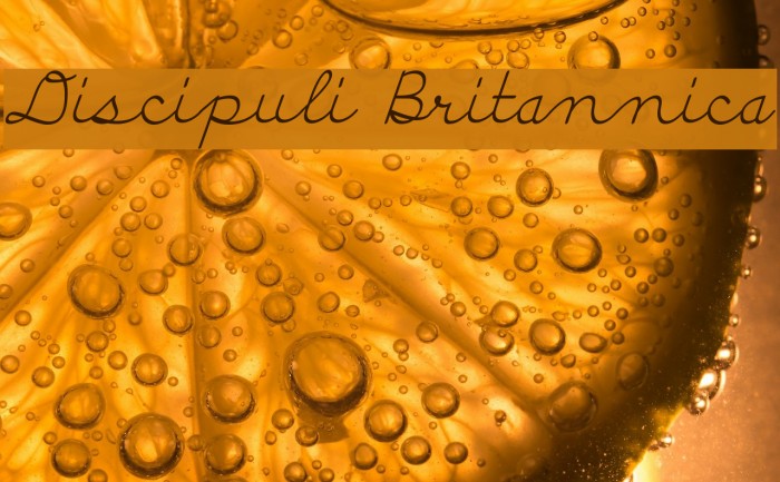 Discipuli Britannica Font examples