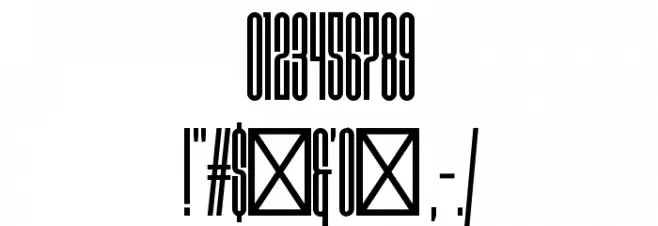 Disclaimer Plain Font OTHER CHARS