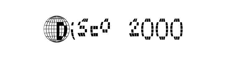 Disco 2000  font caratteri gratis