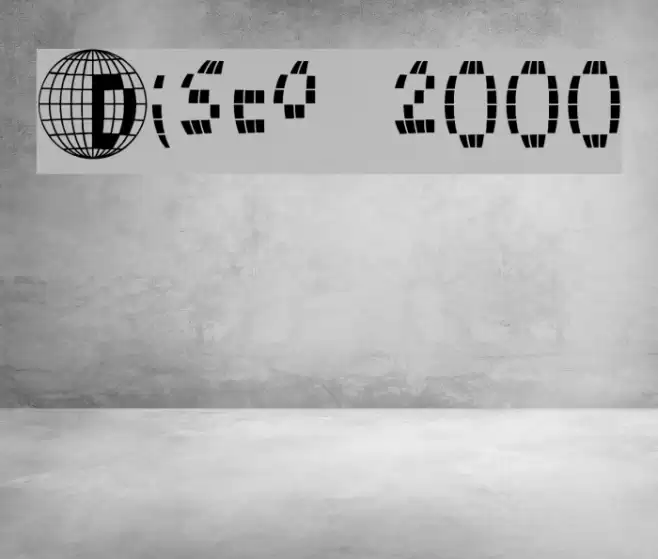 Disco 2000 Schriftart examples