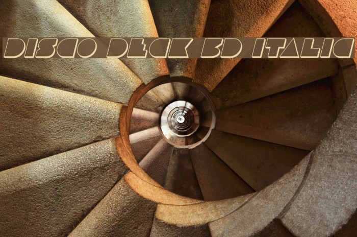 Disco Deck 3D Italic Font examples