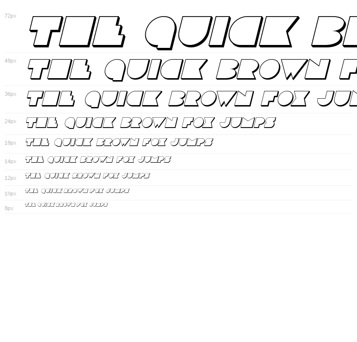 Disco Deck 3D Italic Waterfall