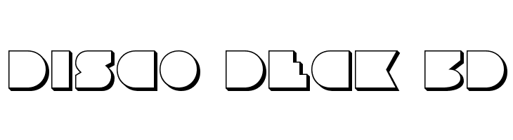 Disco Deck 3D  les polices de caractères gratuit tlcharger