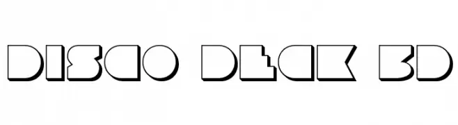 Disco Deck 3D  Fuentes Gratis Descargar