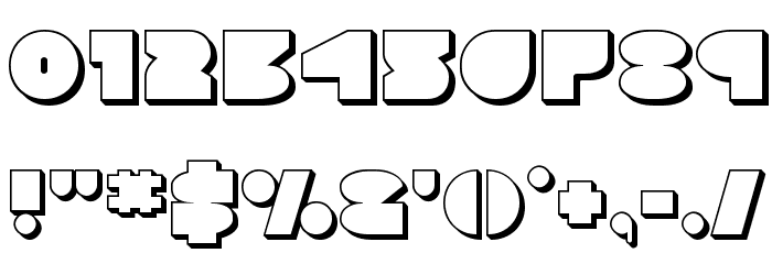 Disco Deck 3D Font OTHER CHARS