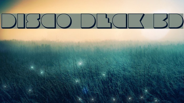Disco Deck 3D Font examples
