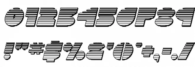 Disco Deck Chrome Italic Font OTHER CHARS