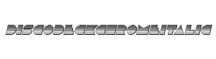 Disco Deck Chrome Italic  Free Fonts Download