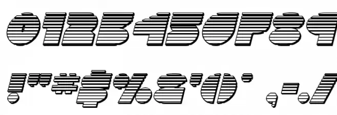 Disco Deck Chrome Italic Font OTHER CHARS