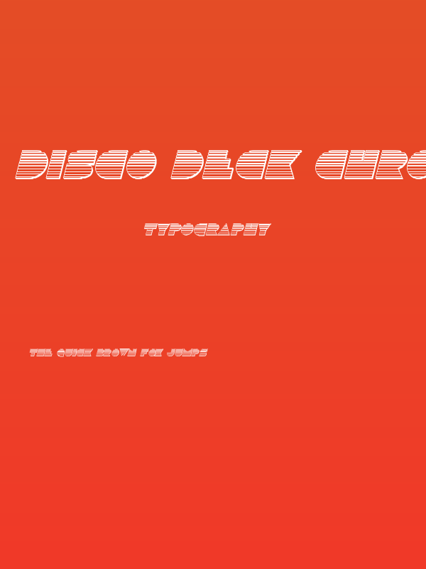 Disco Deck Chrome Italic Poster