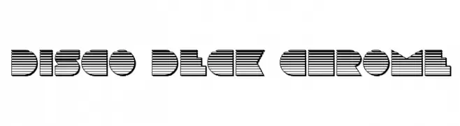 Disco Deck Chrome  Fuentes Gratis Descargar