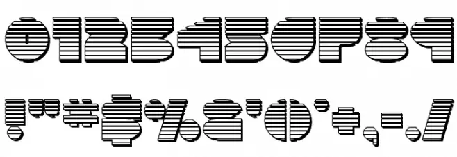 Disco Deck Chrome Font OTHER CHARS