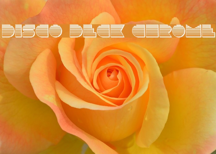 Disco Deck Chrome Font examples