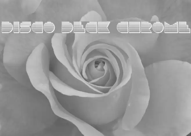 Disco Deck Chrome Font examples