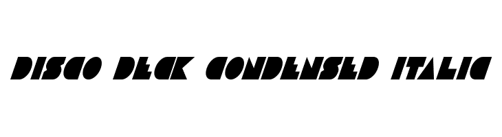 Disco Deck Condensed Italic  नि: शुल्क फ़ॉन्ट्स डाउनलोड