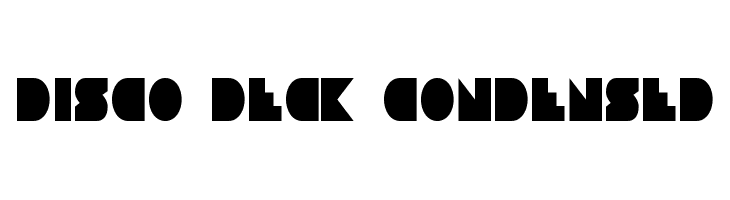 Disco Deck Condensed Font