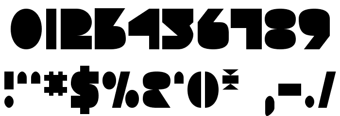 Disco Deck Condensed Font OTHER CHARS