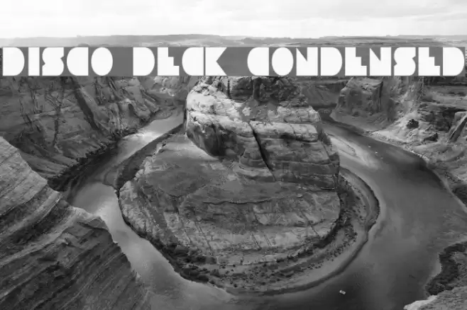 Disco Deck Condensed Schriftart examples