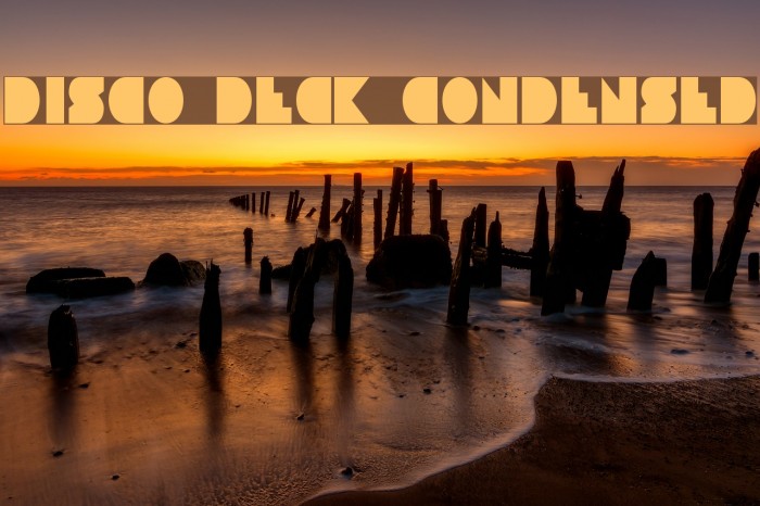 Disco Deck Condensed Font examples