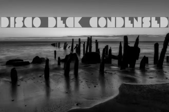 Disco Deck Condensed Schriftart examples