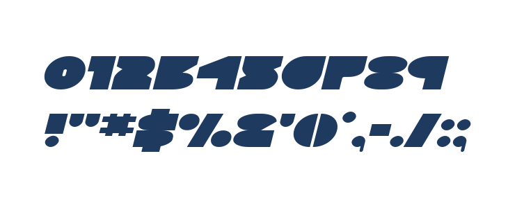 Disco Deck Expanded Italic Other Characters