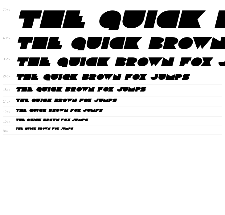 Disco Deck Expanded Italic Waterfall